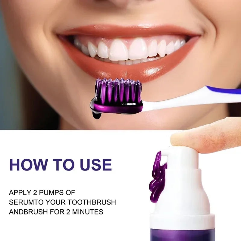 Color Correcting Purple Teeth Whitening Serum